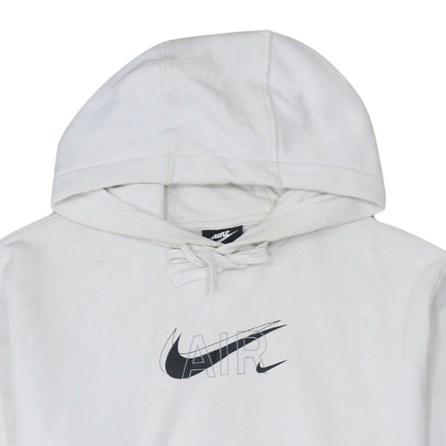 Nike Men's White Air Logo Pullover Hoodie Size M