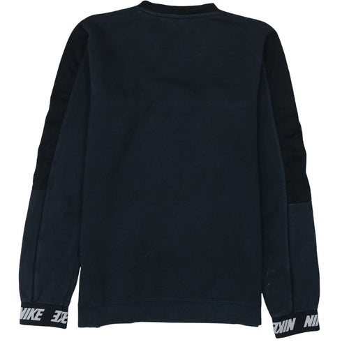 Nike Men's Black Small Logo Pullover Crew Neck Sweatshirt