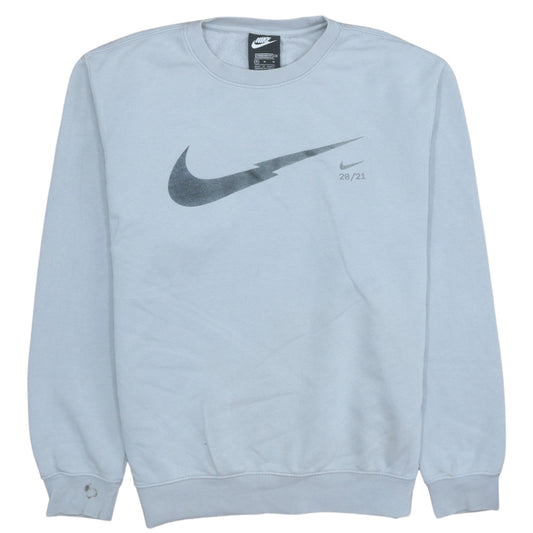 Nike Men's Grey Graphic Logo Pullover Sweatshirt M