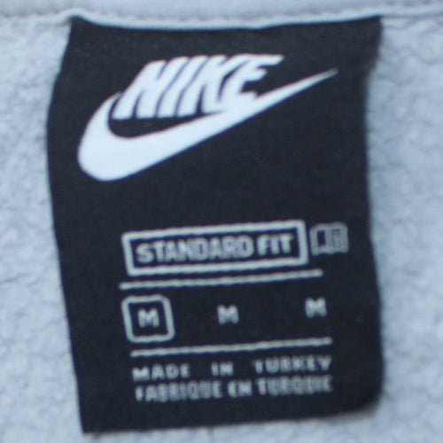 Nike Men's Grey Graphic Logo Pullover Sweatshirt M