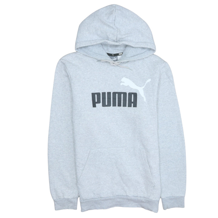 Puma Men’s Grey Pullover Hoodie Size M Regular Fit Sportswear