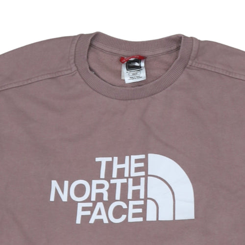 The North Face Womens Mauve Cotton Crew Neck Sweatshirt XS