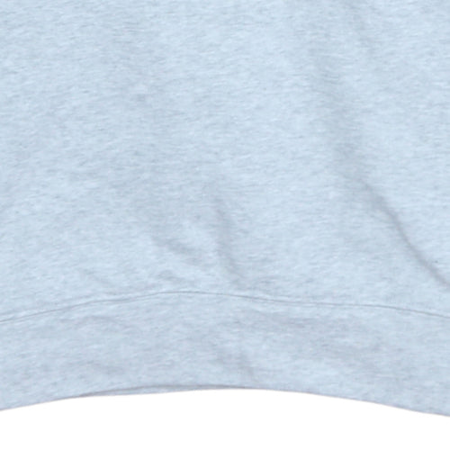 Adidas Women Grey Crew Neck Pullover Sweatshirt Size 10