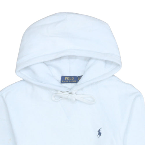 Polo Ralph Lauren Women White Cotton Blend Pullover Hoodie XL