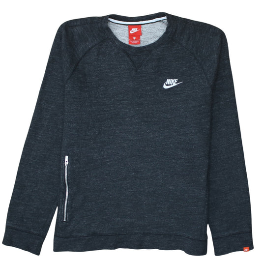 Nike Mens Grey Cotton Crew Neck Pullover Sweatshirt M