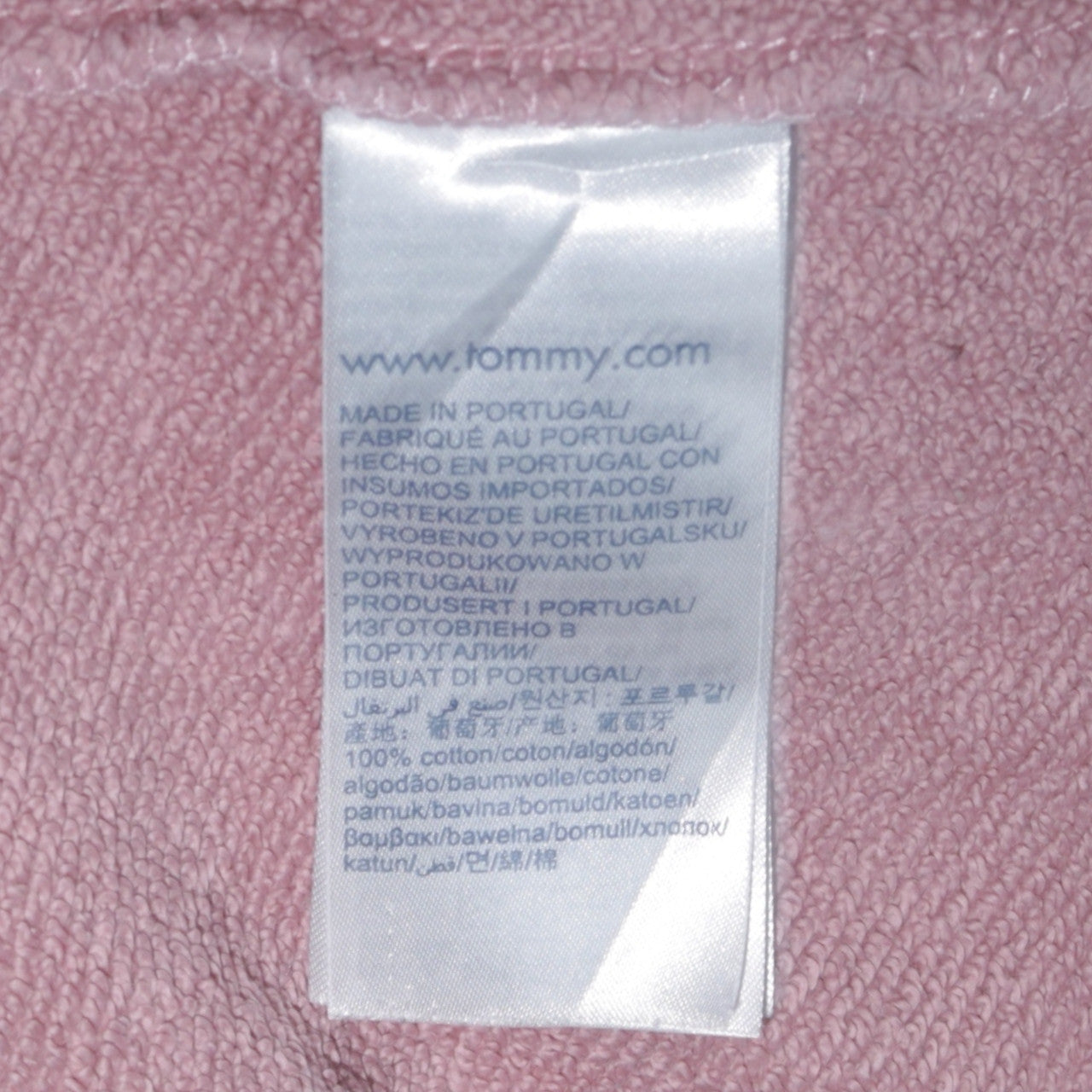 Tommy Hilfiger Womens Pink Pullover Hoodie S 100% Cotton Embroidered Logo