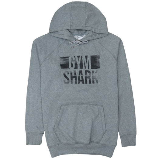 Gymshark Men's Grey Pullover Hoodie M Logo Fleece Sportswear