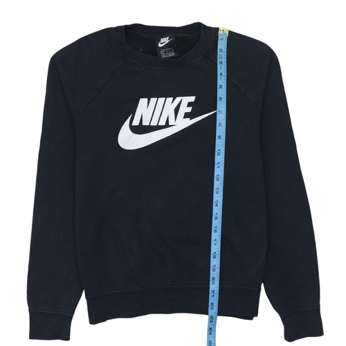Nike Men's Black Small Crew Neck Pullover Sweatshirt