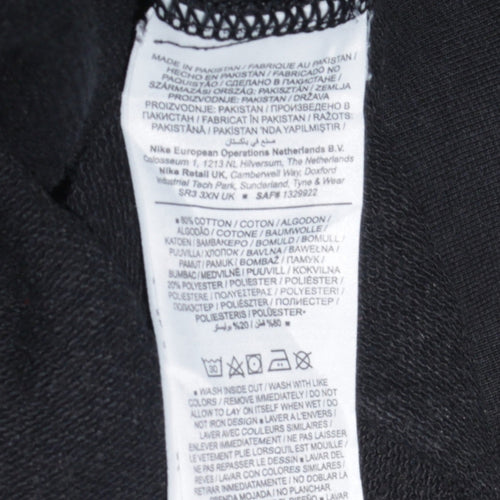 Nike Men's Black Small Crew Neck Pullover Sweatshirt