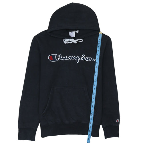 Champion Men's Black Medium Pullover Hoodie Organic Cotton