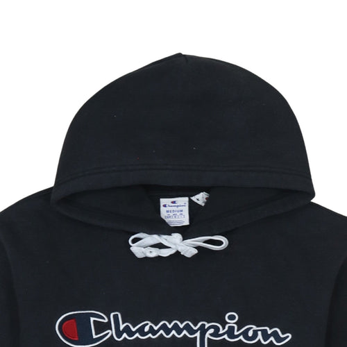 Champion Men's Black Medium Pullover Hoodie Organic Cotton
