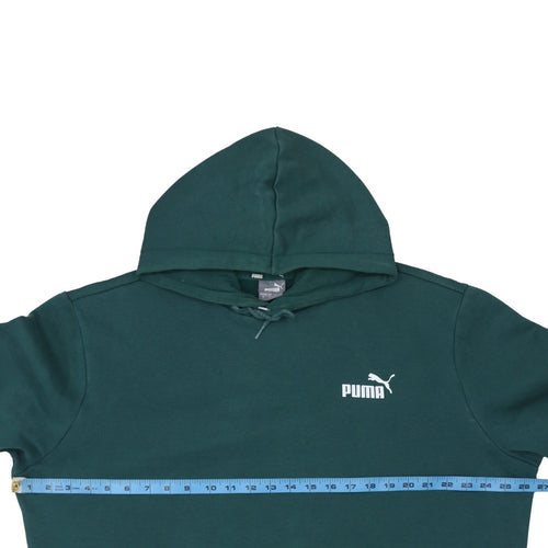 Puma Men's Green XL Pullover Hoodie Fleece Logo Sweatshirt