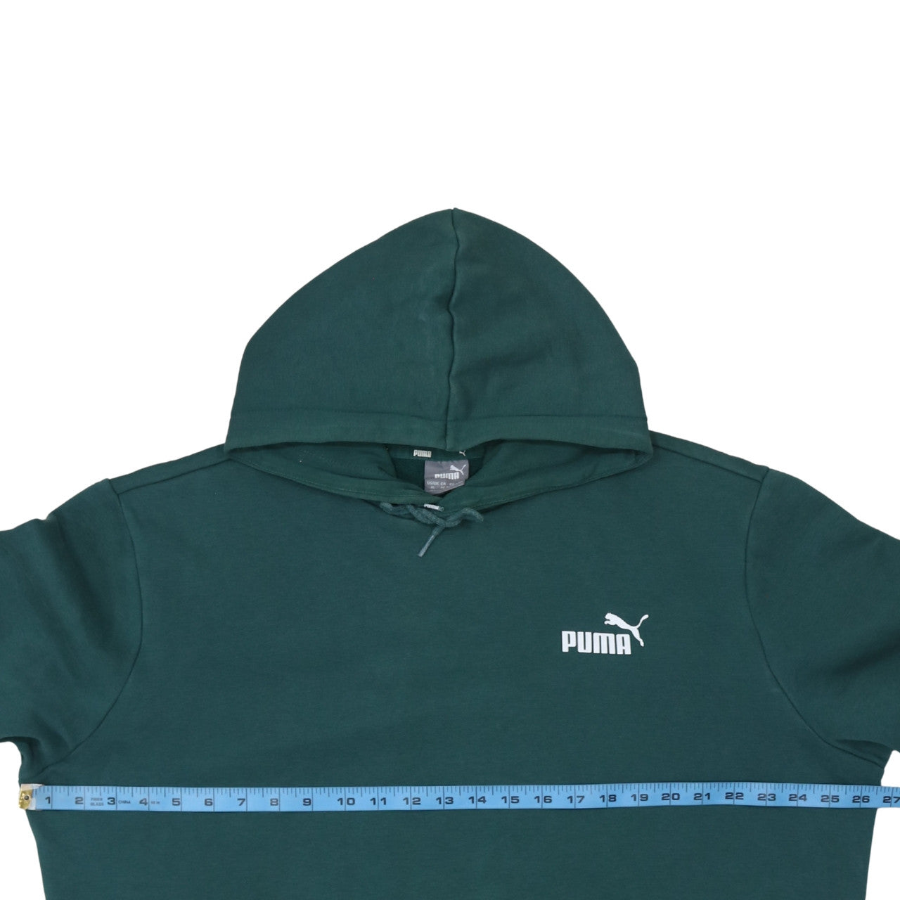 Puma Men's Green XL Pullover Hoodie Fleece Logo Sweatshirt