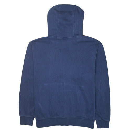 Nike Men's Blue Full Zip Hoodie XL Fleece Logo Sweatshirt