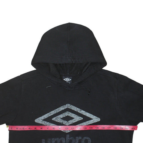 Umbro Men's Black Pullover Hoodie M Regular Fit Sportswear