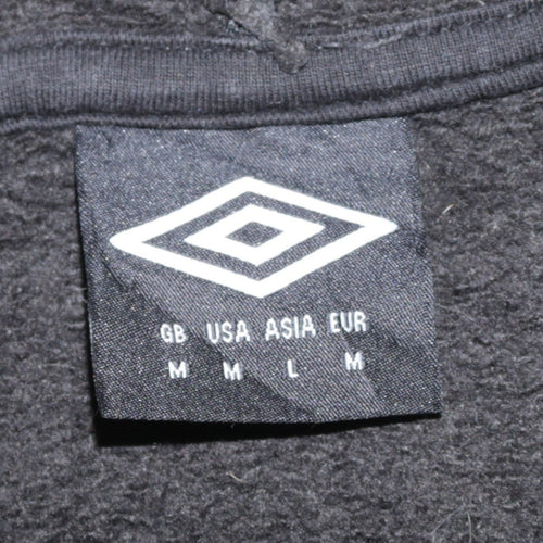 Umbro Men's Black Pullover Hoodie M Regular Fit Sportswear