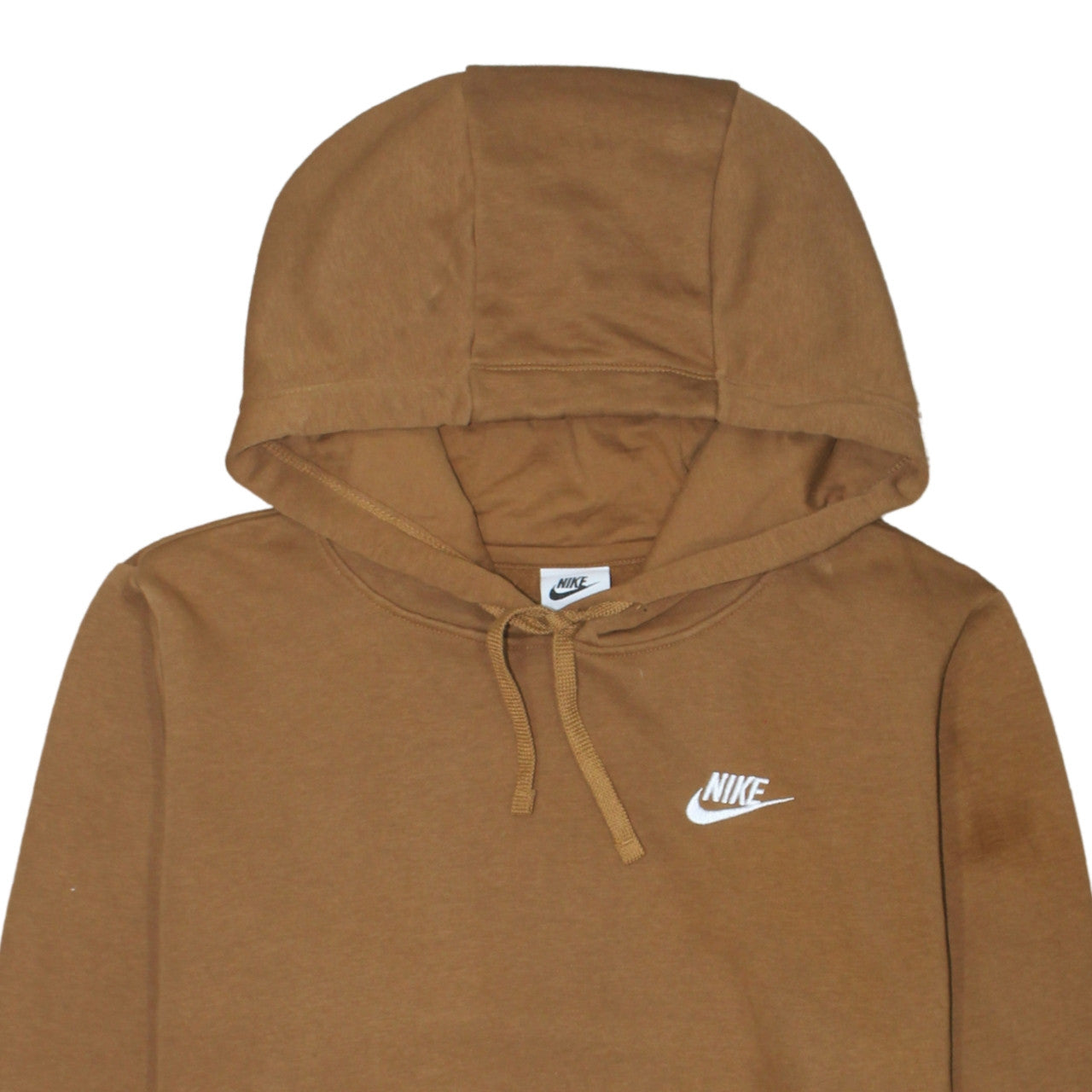 Nike Men's Brown Pullover Hoodie M Regular Fit Fleece Sportswear