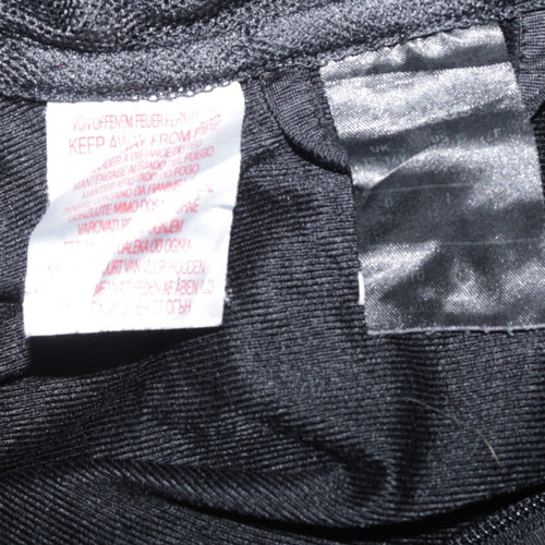 Adidas Boys Black Full Zip Hoodie Size M with White Stripes