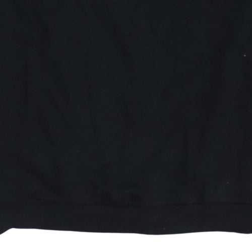 Disney C&A Women's Black Mickey Embroidered Pullover Sweatshirt M