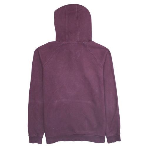 Under Armour Womens Burgundy Hoodie Size L Cotton Blend Pullover