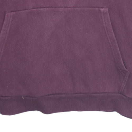Under Armour Womens Burgundy Hoodie Size L Cotton Blend Pullover