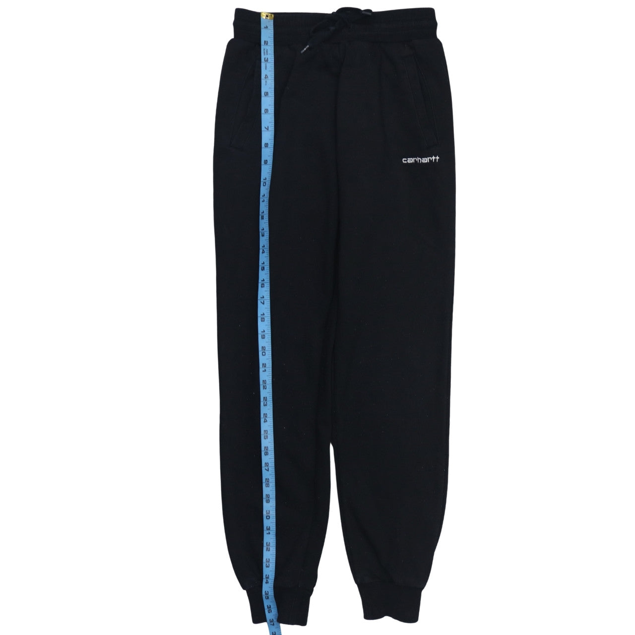 Carhartt Men's Black Jogger Sweatpants M Regular Fit Fleece