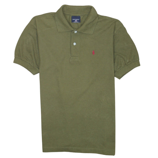 Polo Sport Men's Green L Cotton Polo Shirt Classic Fit