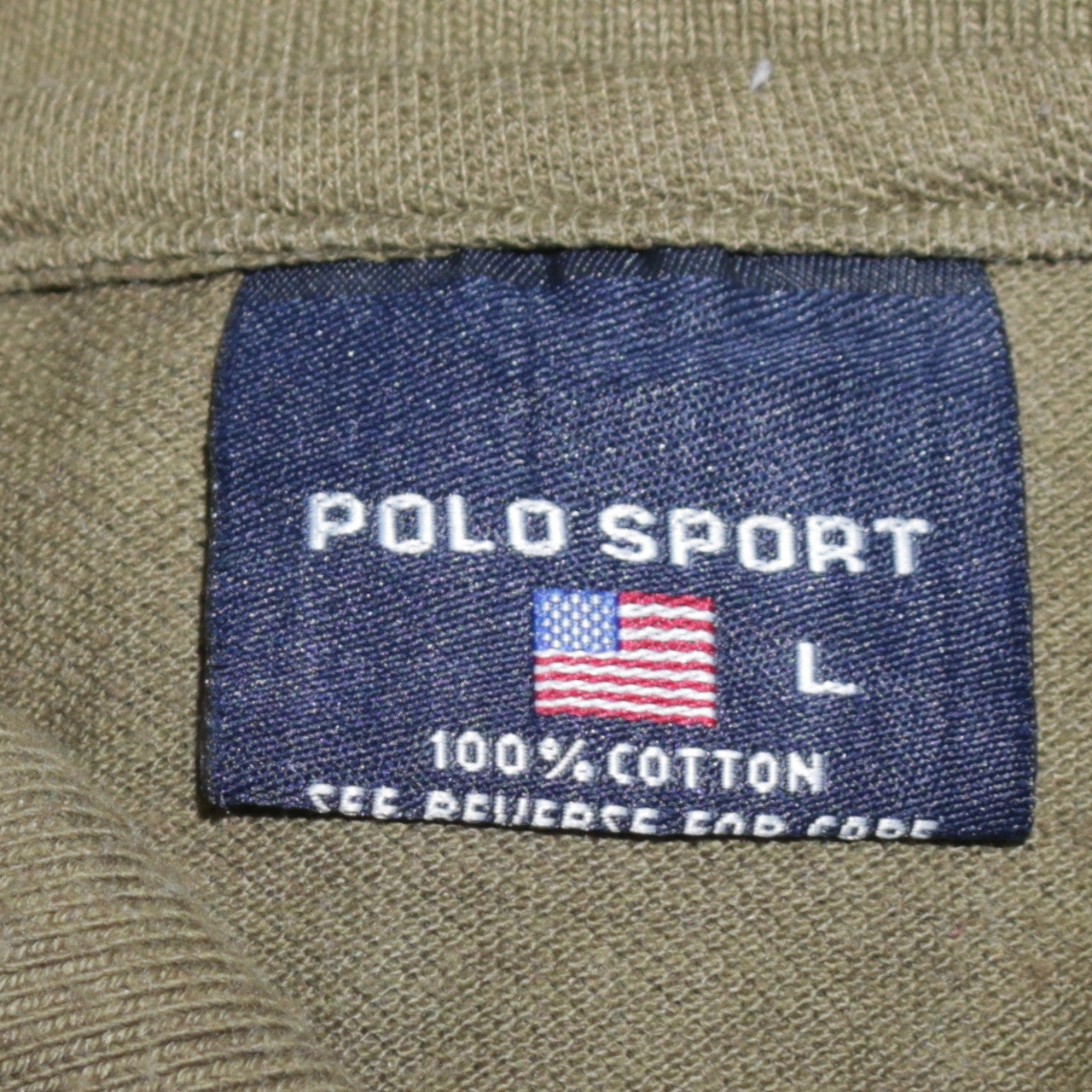 Polo Sport Men's Green L Cotton Polo Shirt Classic Fit