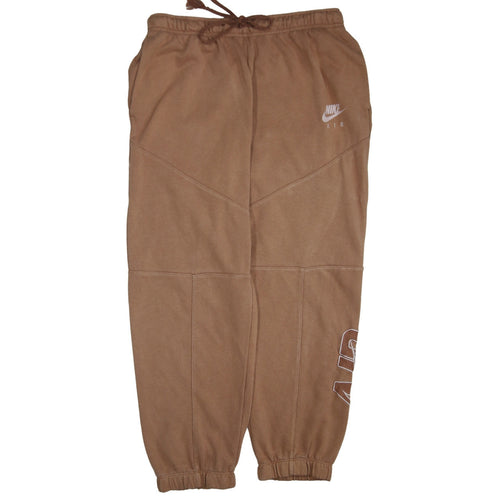 Nike Women's Brown Air Jogger Trousers Size M Fleece Activewear