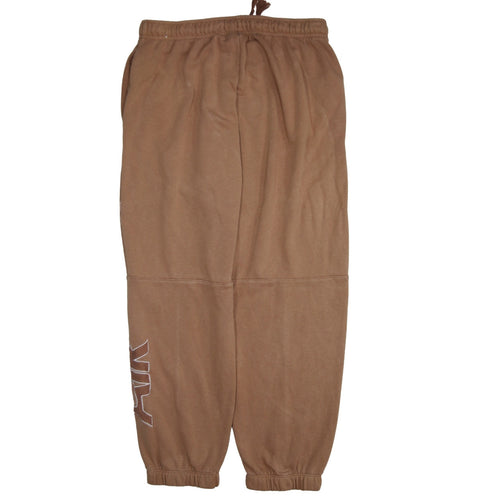 Nike Women's Brown Air Jogger Trousers Size M Fleece Activewear