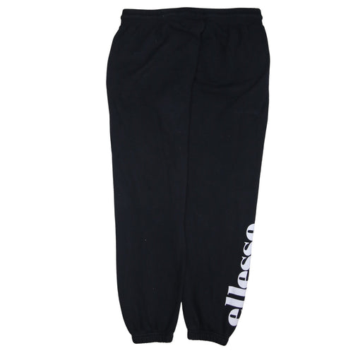 Ellesse Womens Black Size 14 Jogger Sweatpants Fleece Activewear