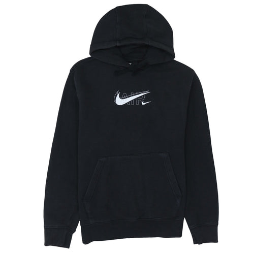 Nike Women’s Black Pullover Hoodie Small Air Logo Cotton Blend