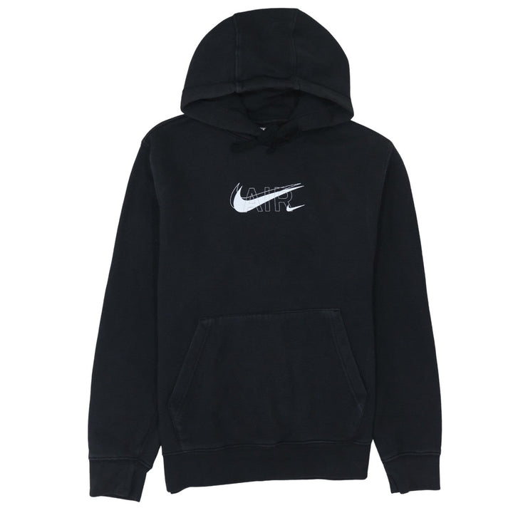 Nike Women’s Black Pullover Hoodie Small Air Logo Cotton Blend