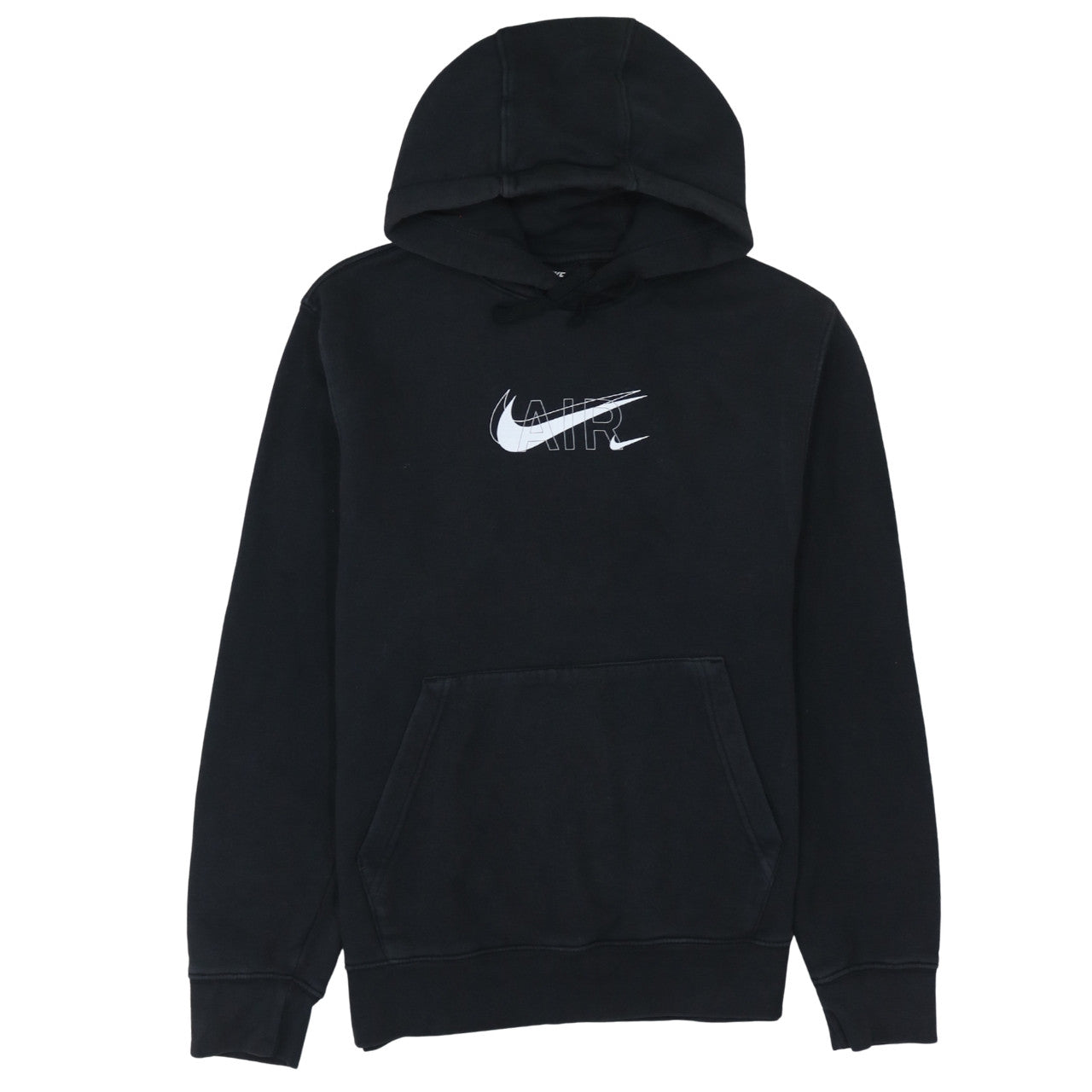 Nike Women’s Black Pullover Hoodie Small Air Logo Cotton Blend