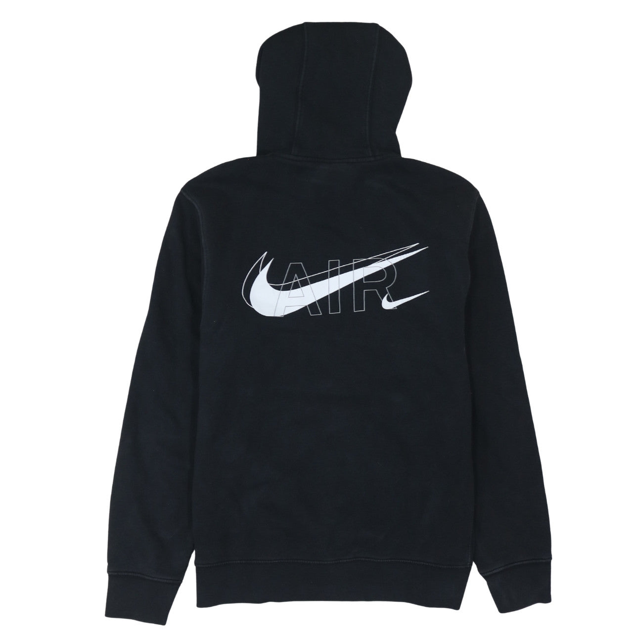 Nike Women’s Black Pullover Hoodie Small Air Logo Cotton Blend