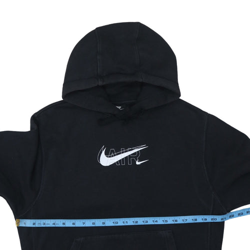 Nike Women’s Black Pullover Hoodie Small Air Logo Cotton Blend