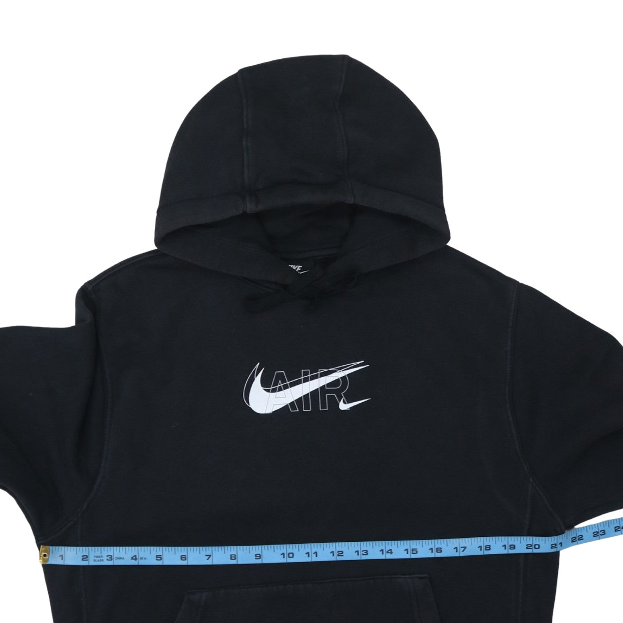 Nike Women’s Black Pullover Hoodie Small Air Logo Cotton Blend
