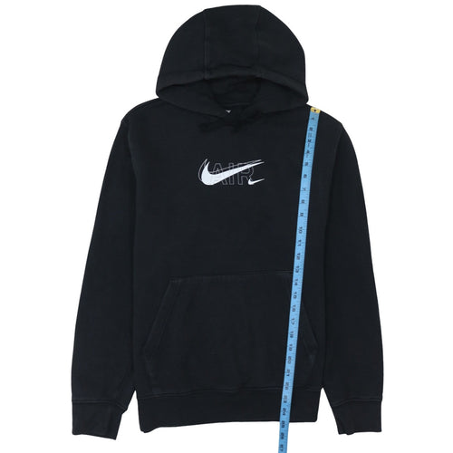 Nike Women’s Black Pullover Hoodie Small Air Logo Cotton Blend