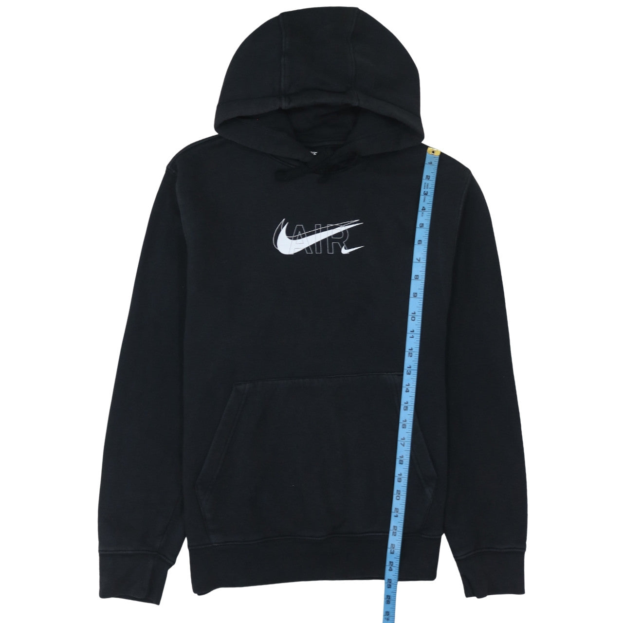 Nike Women’s Black Pullover Hoodie Small Air Logo Cotton Blend