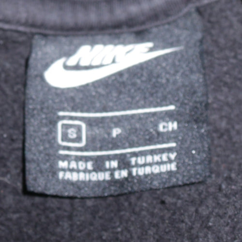 Nike Women’s Black Pullover Hoodie Small Air Logo Cotton Blend