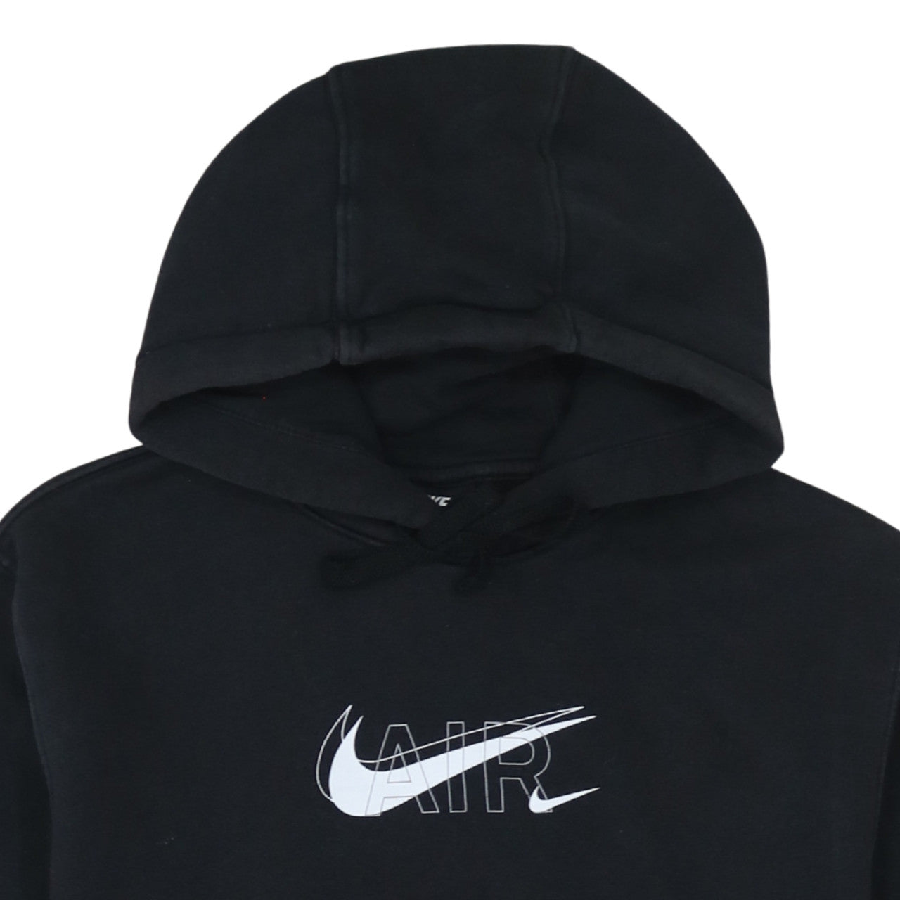Nike Women’s Black Pullover Hoodie Small Air Logo Cotton Blend