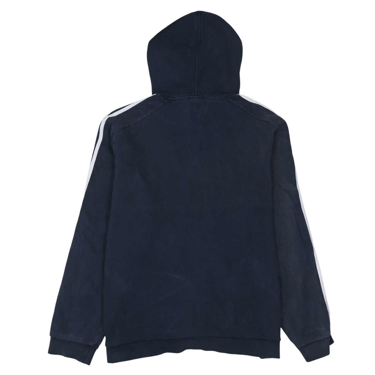 Adidas Men's Blue 2XL Pullover Fleece Hoodie with 3 Stripes