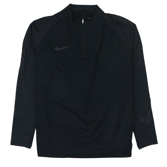 Nike Men's Black Dri-Fit Long Sleeve 1/4 Zip Training Top XL