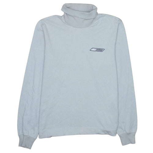 Adidas Men's Grey Roll Neck Long Sleeve T-Shirt Size S