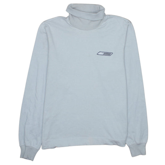 Adidas Men's Grey Roll Neck Long Sleeve T-Shirt Size S