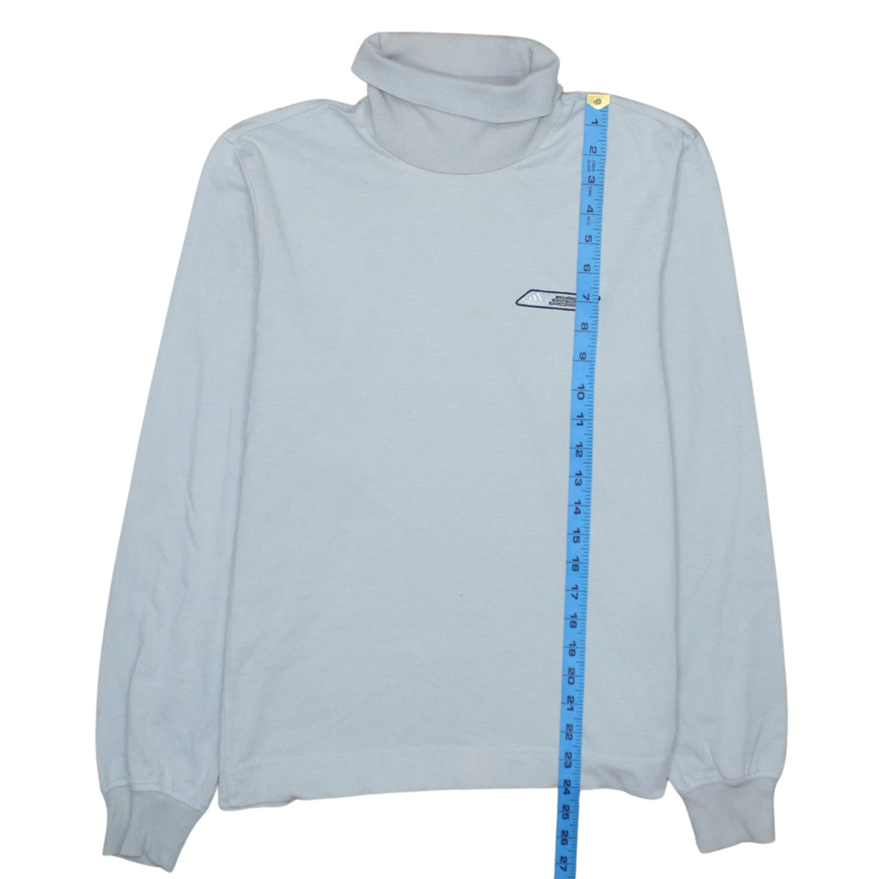 Adidas Men's Grey Roll Neck Long Sleeve T-Shirt Size S