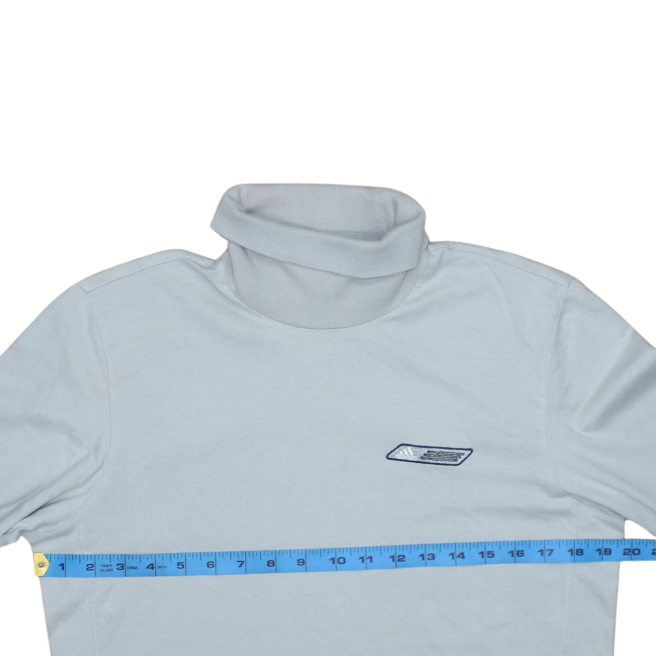 Adidas Men's Grey Roll Neck Long Sleeve T-Shirt Size S