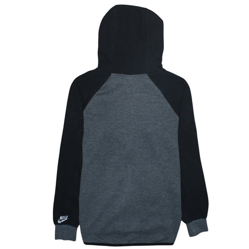 Nike Men Black Grey Full Zip Hoodie S Sportswear