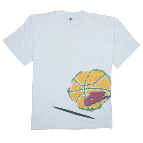Nike Men’s Grey XL Graphic Basketball T-Shirt Vintage Style