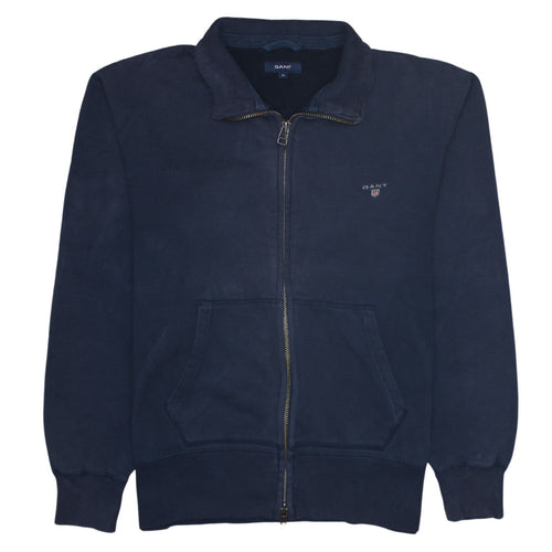 GANT Men's Blue Full Zip Collared Sweatshirt XL